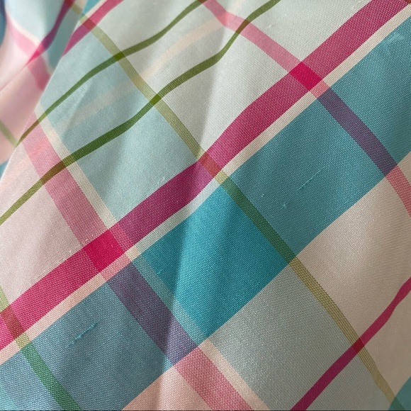 HARTSTRINGS 100% SILK CHECKERED SKIRT - Picture 10 of 13